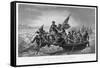 Washington Crossing the Delaware, 1776-Emanuel Gottlieb Leutze-Framed Stretched Canvas