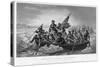 Washington Crossing the Delaware, 1776-Emanuel Gottlieb Leutze-Stretched Canvas