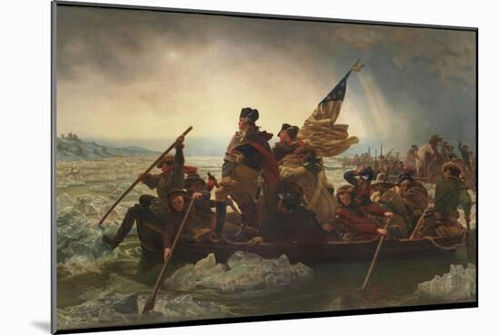 Washington Crossing the Delaware, 1851-Emanuel Leutze-Mounted Premium Giclee Print