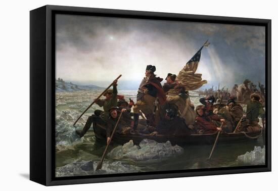 Washington Crossing the Delaware by Emanuel Leutze-Emanuel Leutze-Framed Stretched Canvas