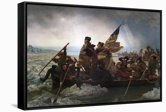 Washington Crossing the Delaware by Emanuel Leutze-Emanuel Leutze-Framed Stretched Canvas