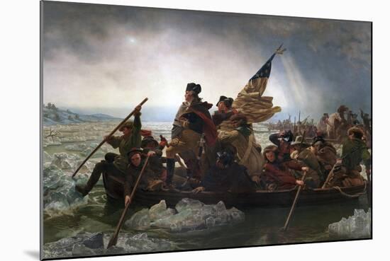 Washington Crossing the Delaware by Emanuel Leutze-Emanuel Leutze-Mounted Premium Giclee Print