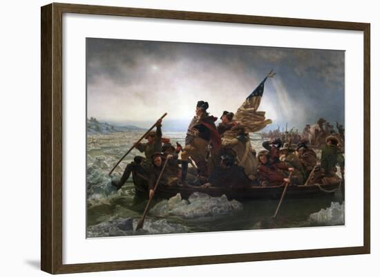 Washington Crossing the Delaware by Emanuel Leutze-Emanuel Leutze-Framed Giclee Print