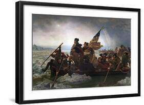 Washington Crossing the Delaware by Emanuel Leutze-Emanuel Leutze-Framed Giclee Print