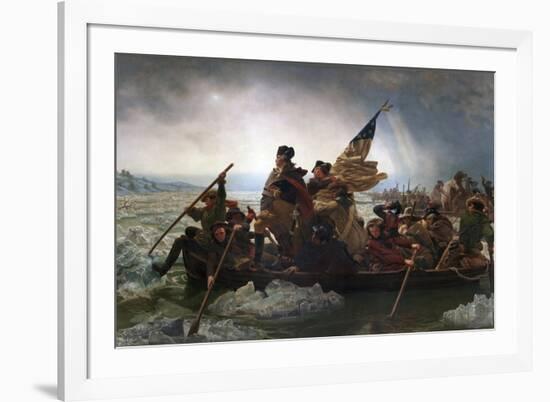 Washington Crossing the Delaware by Emanuel Leutze-Emanuel Leutze-Framed Giclee Print