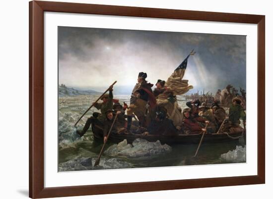 Washington Crossing the Delaware by Emanuel Leutze-Emanuel Leutze-Framed Giclee Print