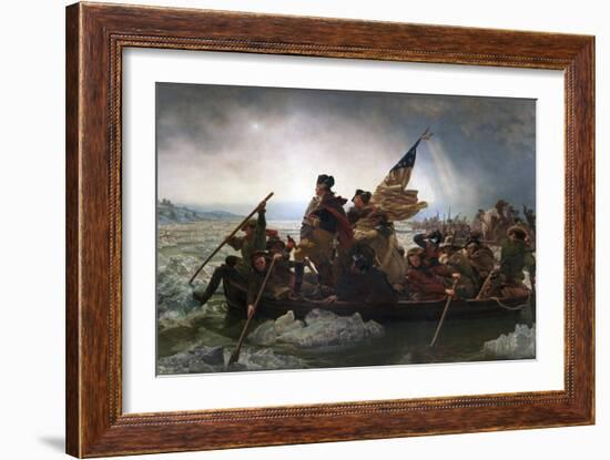 Washington Crossing the Delaware by Emanuel Leutze-Emanuel Leutze-Framed Giclee Print