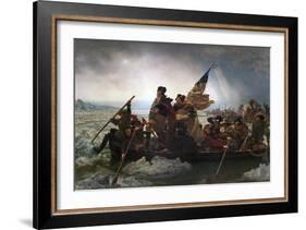 Washington Crossing the Delaware by Emanuel Leutze-Emanuel Leutze-Framed Giclee Print