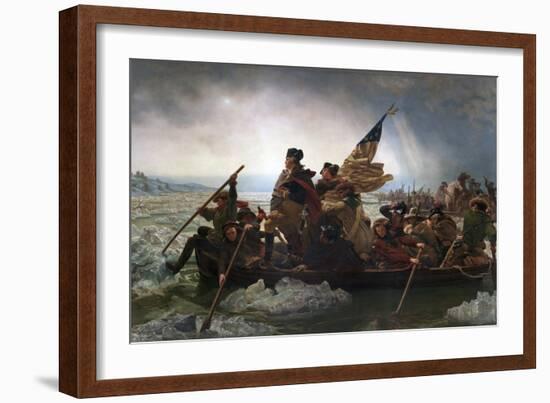 Washington Crossing the Delaware by Emanuel Leutze-Emanuel Leutze-Framed Giclee Print