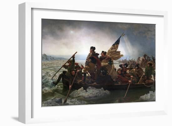 Washington Crossing the Delaware by Emanuel Leutze-Emanuel Leutze-Framed Giclee Print