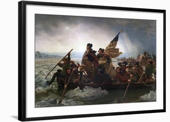 Washington Crossing the Delaware by Emanuel Leutze-Emanuel Leutze-Framed Giclee Print