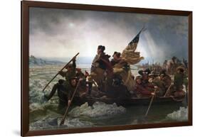 Washington Crossing the Delaware by Emanuel Leutze-Emanuel Leutze-Framed Giclee Print