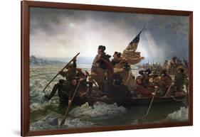 Washington Crossing the Delaware by Emanuel Leutze-Emanuel Leutze-Framed Giclee Print