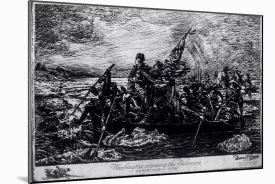 Washington Crossing the Delaware, c.1851-Emanuel Leutze-Mounted Giclee Print