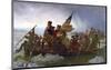 Washington Crossing the Delaware (cropped)-Emanuel Gottlieb Leutze-Mounted Art Print