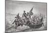 Washington Crossing the Delaware Near Trenton, New Jersey, Christmas 1776, from 'Illustrations of…-Emanuel Leutze-Mounted Giclee Print