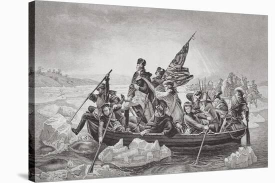 Washington Crossing the Delaware Near Trenton, New Jersey, Christmas 1776, from 'Illustrations of…-Emanuel Leutze-Stretched Canvas