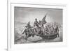 Washington Crossing the Delaware Near Trenton, New Jersey, Christmas 1776, from 'Illustrations of…-Emanuel Leutze-Framed Giclee Print