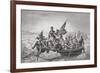 Washington Crossing the Delaware Near Trenton, New Jersey, Christmas 1776, from 'Illustrations of…-Emanuel Leutze-Framed Giclee Print