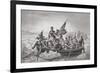 Washington Crossing the Delaware Near Trenton, New Jersey, Christmas 1776, from 'Illustrations of…-Emanuel Leutze-Framed Giclee Print