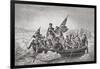 Washington Crossing the Delaware Near Trenton, New Jersey, Christmas 1776, from 'Illustrations of…-Emanuel Leutze-Framed Giclee Print