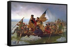 Washington Crossing the Delaware River, 25th December 1776, 1851 (Copy of an Original Painted in…-Emanuel Leutze-Framed Stretched Canvas