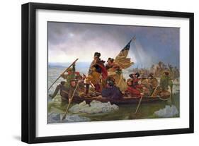 Washington Crossing the Delaware River, 25th December 1776, 1851 (Copy of an Original Painted in…-Emanuel Leutze-Framed Premium Giclee Print