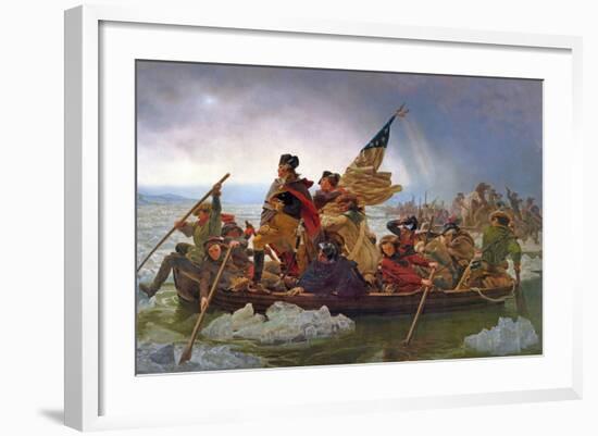 Washington Crossing the Delaware River, 25th December 1776, 1851 (Copy of an Original Painted in…-Emanuel Leutze-Framed Giclee Print