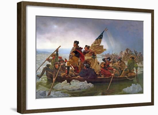 Washington Crossing the Delaware River, 25th December 1776, 1851 (Copy of an Original Painted in…-Emanuel Leutze-Framed Giclee Print