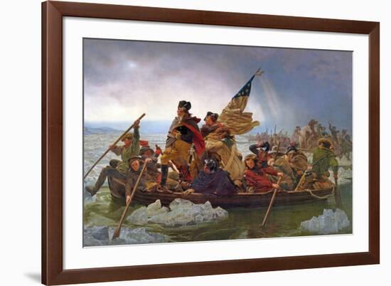 Washington Crossing the Delaware River, 25th December 1776, 1851 (Copy of an Original Painted in…-Emanuel Leutze-Framed Giclee Print