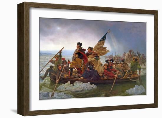 Washington Crossing the Delaware River, 25th December 1776, 1851 (Copy of an Original Painted in…-Emanuel Leutze-Framed Giclee Print