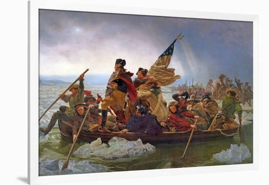 Washington Crossing the Delaware River, 25th December 1776, 1851 (Copy of an Original Painted in…-Emanuel Leutze-Framed Giclee Print