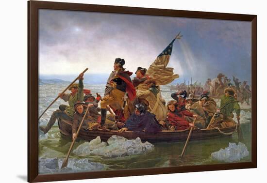 Washington Crossing the Delaware River, 25th December 1776, 1851 (Copy of an Original Painted in…-Emanuel Leutze-Framed Giclee Print