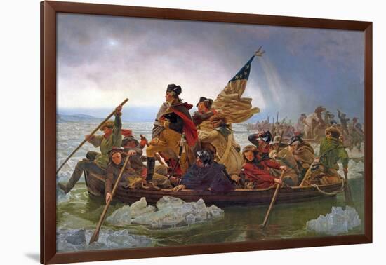 Washington Crossing the Delaware River, 25th December 1776, 1851 (Copy of an Original Painted in…-Emanuel Leutze-Framed Giclee Print