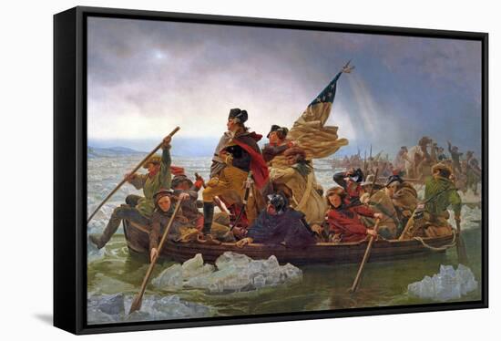 Washington Crossing the Delaware River, 25th December 1776, 1851 (Copy of an Original Painted in…-Emanuel Leutze-Framed Stretched Canvas