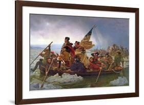 Washington Crossing the Delaware River, 25th December 1776, 1851 (Copy of an Original Painted in…-Emanuel Leutze-Framed Premium Giclee Print