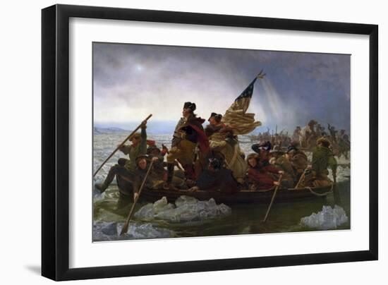 Washington Crossing the Delaware-Emanuel Leutze-Framed Art Print