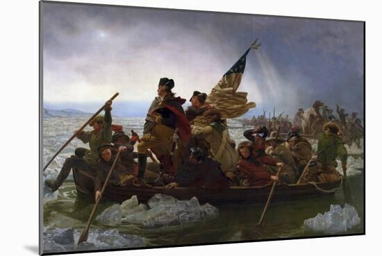 Washington Crossing the Delaware-Emanuel Leutze-Mounted Art Print