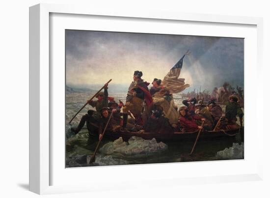 Washington Crossing the Delaware-Emanuel Leutze-Framed Art Print