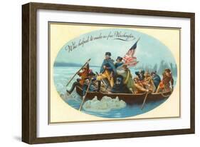 Washington Crossing the Delaware-null-Framed Art Print