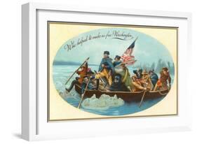 Washington Crossing the Delaware-null-Framed Art Print