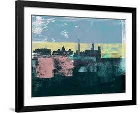 Washington D.C. Abstract Skyline I-Emma Moore-Framed Art Print