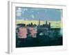 Washington D.C. Abstract Skyline I-Emma Moore-Framed Art Print