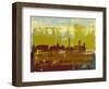 Washington D.C. Abstract Skyline II-Emma Moore-Framed Art Print