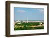 Washington D.C. aerial view with US Capitol, Washington Monument, Lincoln Memorial and Potomac R...-null-Framed Photographic Print