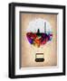 Washington, D.C. Air Balloon-NaxArt-Framed Art Print