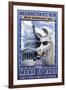 Washington D.C. Blue, House Improvement 2006-Richard Kelly-Framed Art Print