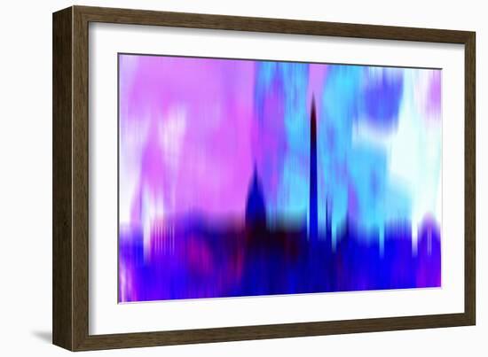 Washington, D.C. Downtown Skyline-NaxArt-Framed Art Print