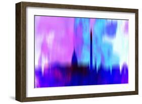 Washington, D.C. Downtown Skyline-NaxArt-Framed Art Print