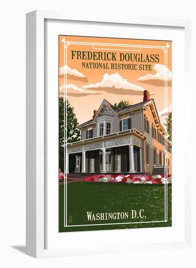 Washington D.C. - Frederick Douglass House-Lantern Press-Framed Art Print